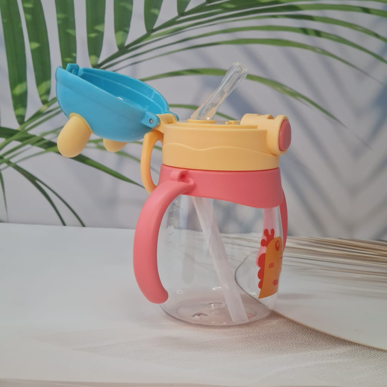 plastic water bottle for kids, kids water bottle with straw, toddler water bottle with handles, spill-proof water bottle for children, animal water bottle, fish water bottle, car water bottle, bunny water bottle, BPA-free water bottle, safe water bottle for toddlers, easy to clean kids water bottle, portable water bottle for kids, children's drinkware, usmile toys, kids accessories, hydration for children, cute water bottle for kids.